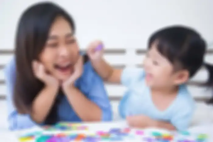 Ilustrasi ibu dan anak