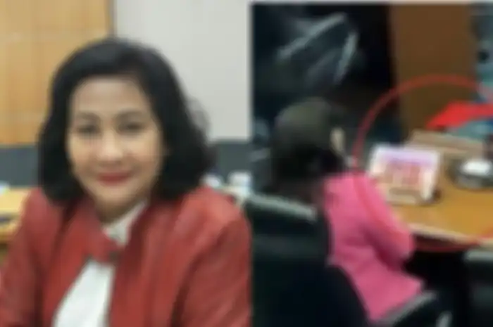 Anggota DPRD DKI Jakarta Cinta Mega diduga main judi slot saat rapat paripurna, Kamis (20/7/2023).