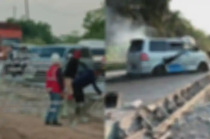 Nasib mobil yang terjebak jalan cor basah viral di tiktok