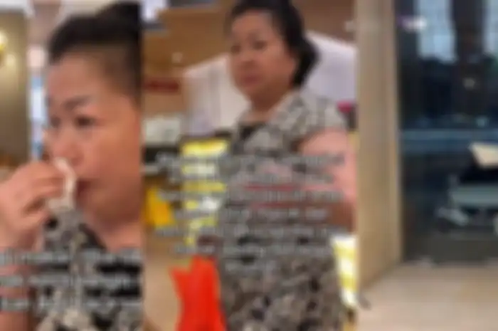 Ibu-ibu nangis menangis saat makan di restoran karena melihat ada bocah kelaparan berdiri di luar jendela