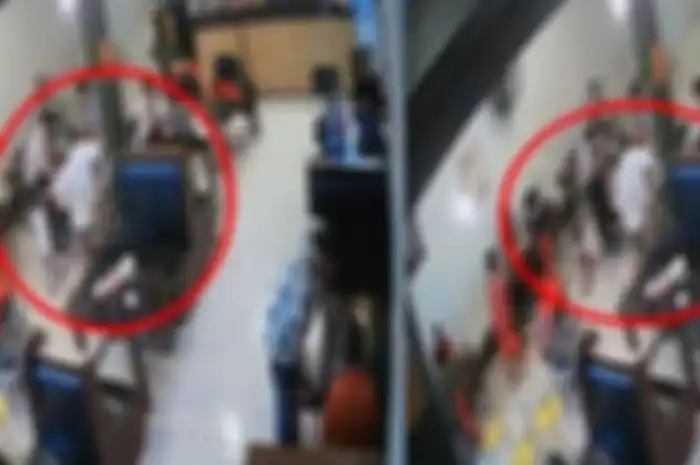 Tangkap layar video rekaman CCTV pria bentak dan pukul anak usia tiga tahun di Makassar. Viral video dokter tampar balita berusia 3 tahun karena terganggu main catur. Nasib dokter yang menjabat Wakil Direktur di RSU Bahagia Makassar 