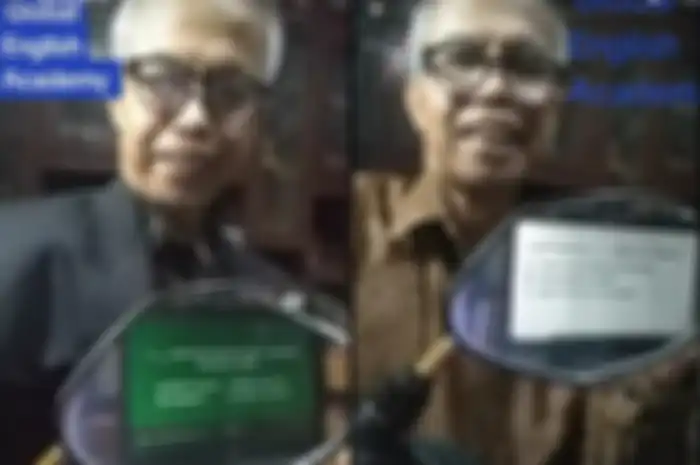 Viral di TikTok aksi Dadang Darmuji mengajar Bahasa Inggris.