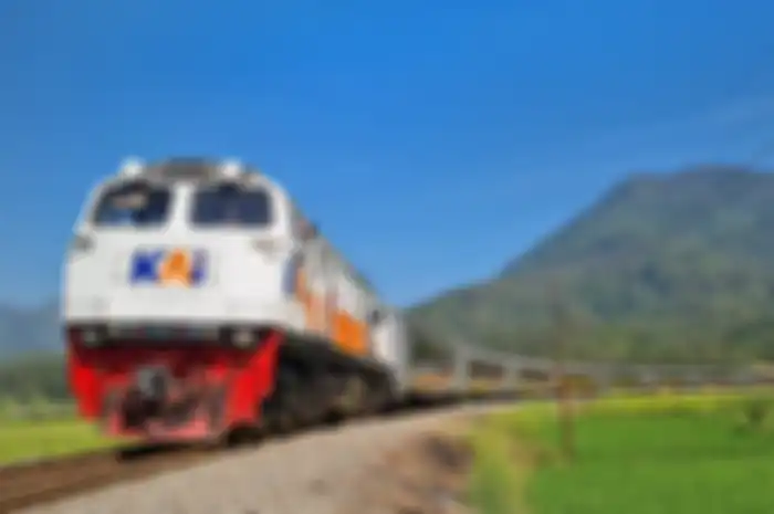 Ilustrasi kereta api.