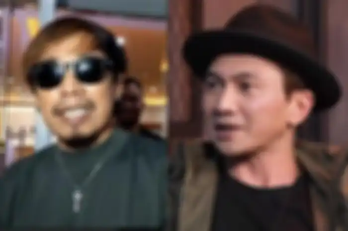 Ian Kasela (kiri) vokalis grub band Radja - Anji Manji (kanan)