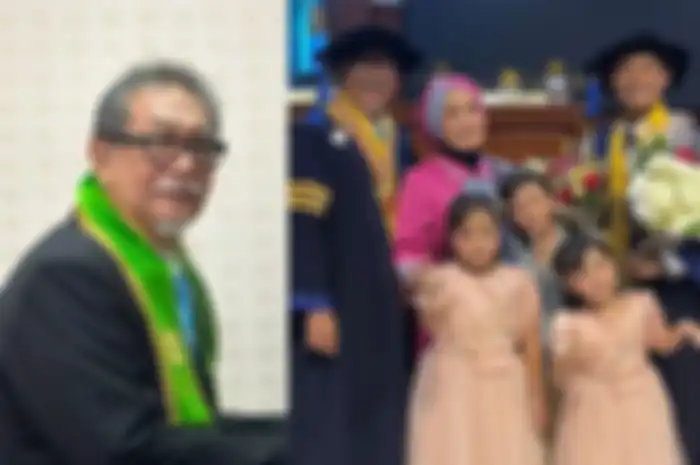Deddy Mizwar wisuda bareng anak.