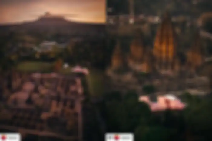 Istilah KAWS yang viral di TikTok tersebut dibarengi dengan foto patung pink raksasa sedang rebahan di pelataran Candi Prambanan.