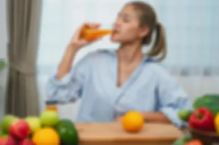 Ilustrasi minuman bikin kulit glowing