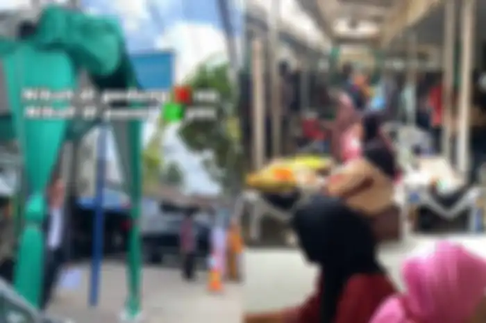 Viral di TikTok resepsi pernikahan digelar di pasar.