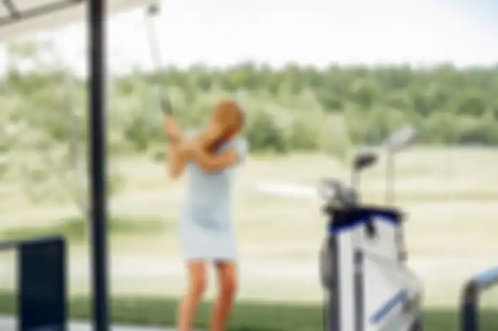 Ilustrasi bermain golf