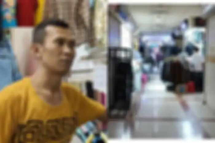 Kondisi Pasar Tanah Abang kini mulai sepi pengunjung.