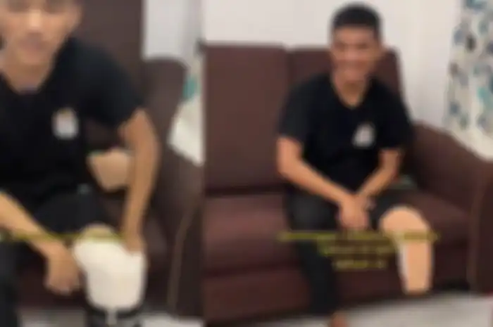 Mahatir, sosok pemuda asal Malaysia yang kehilangan satu kakinya karena diabetes.