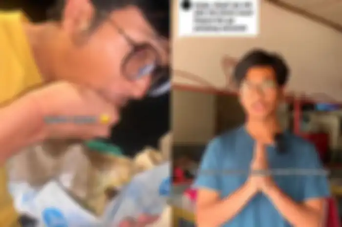Video pemuda viral di TikTok setelah makan nasi padang dalam bioskop