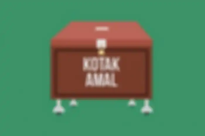 Ilustrasi Kotak Amal terkunci   