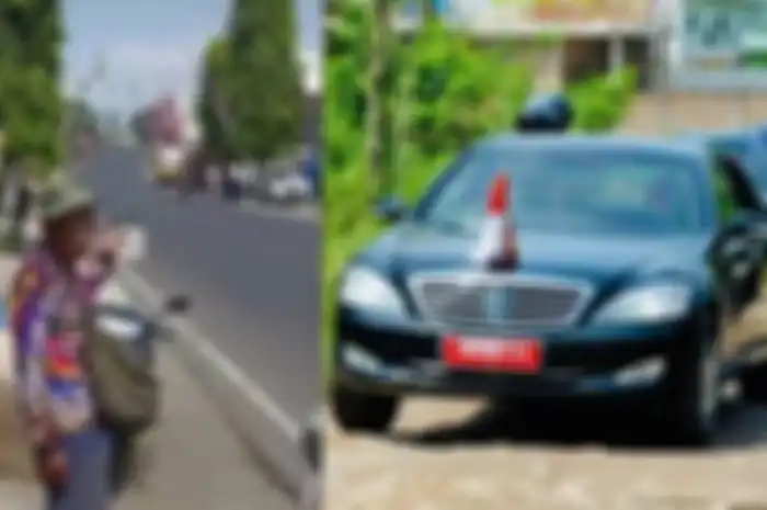 Video Kakek di Malang Rekam Iringan Mobil Presiden Jokowi Pakai Kalkulator 