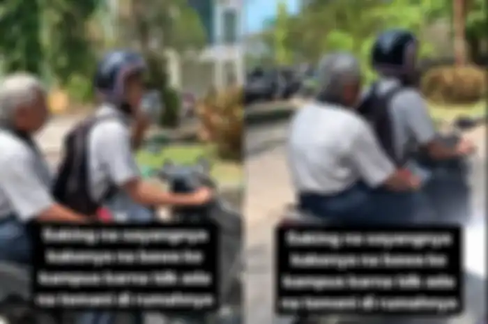 Seorang cucu ajak kakek pergi ke kampus videonya viral.