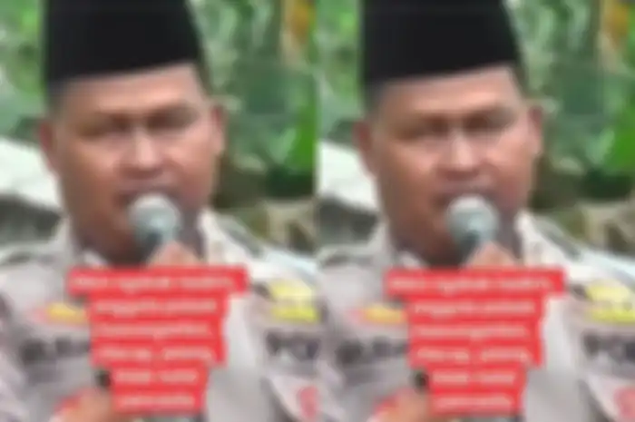 Pak polisi tidak hafal pancasila.