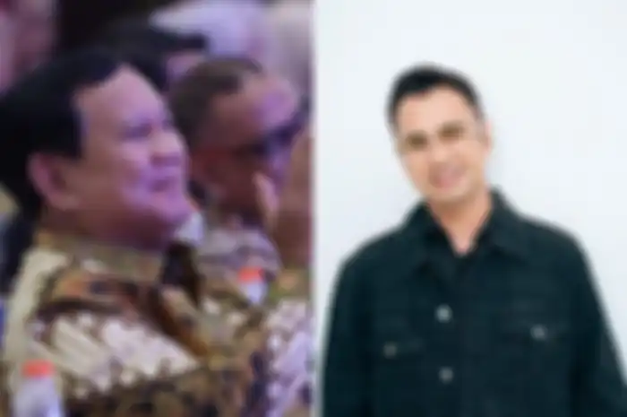 Kolase foto Prabowo Subianto - Raffi Ahmad