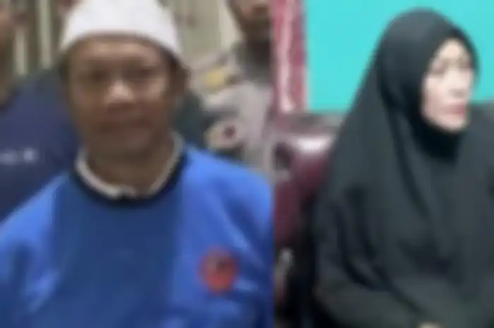 Yosep dan Mimin, tersangka kasus pembunuhan ibu dan anak di Subang.