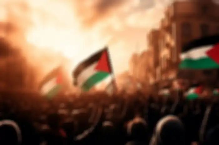 ilustrasi warga Palestina