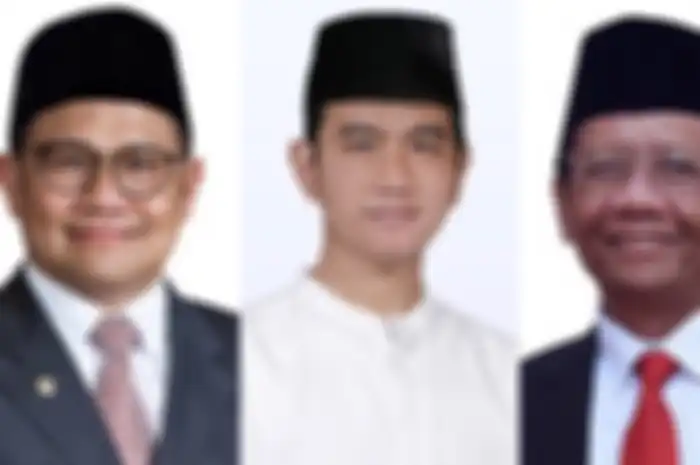 Cak Imin, Gibran Rakabuming, Mahfud MD