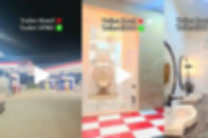 Toilet mewah di SPBU Sukabumi viral di TikTok.