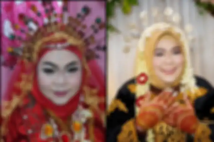 Pengantin dirias oleh 2 MUA berbeda, hasilnya bikin pangling.