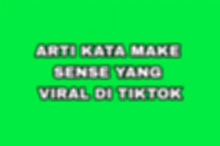 arti kata make sense