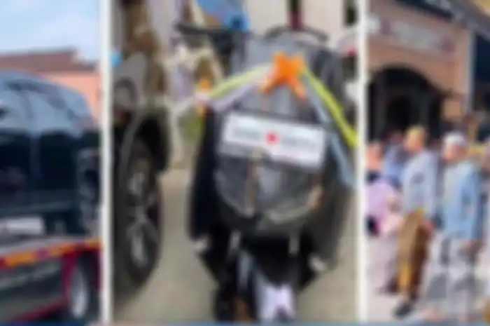 Pernikahan di Demak yang viral di TikTok karena seserahan fantastis dari pengantin pria.