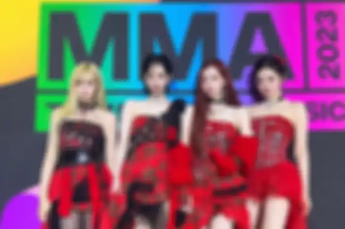 AESPA saat tampil di MMA 2023