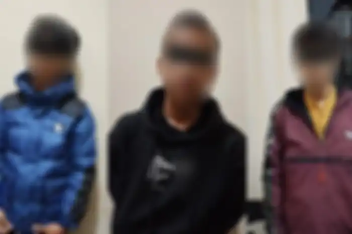 3 Tersangka yang melakukan pembacokan ke seorang siswa SMK di Bogor hingga tewas