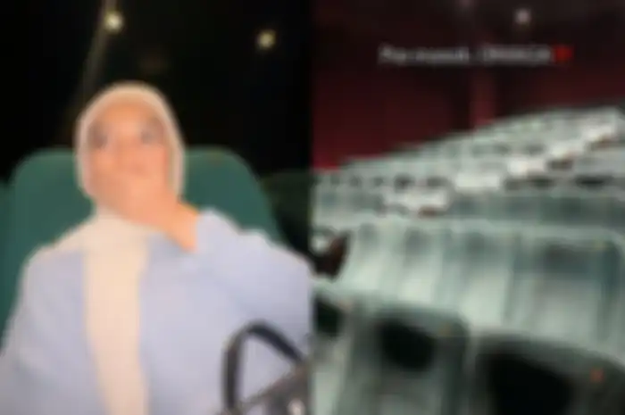 Viral di TikTok wanita nonton film horor sendirian di bioskop
