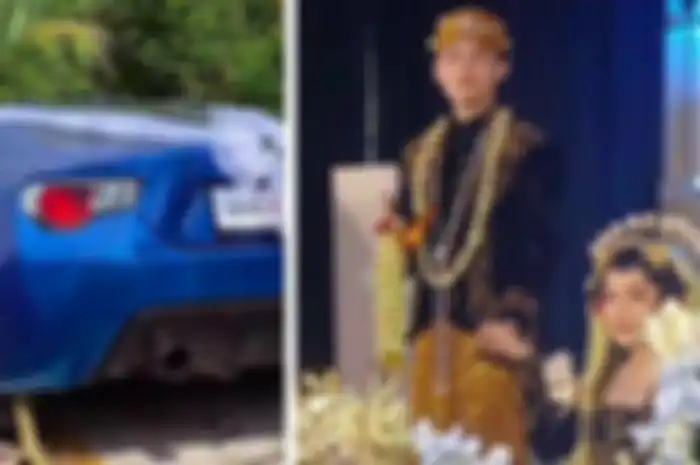 Seserahan mobil mewah pria di Pati yang nikahi gadis Purwodadi