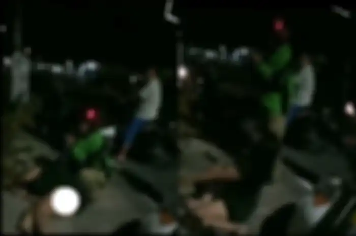 Seorang wanita nangis histeris lantaran konflik dengan pacar.