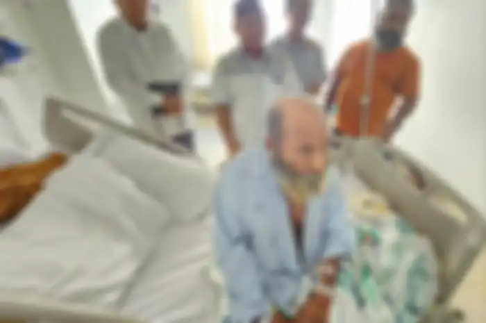 Mantan Gubernur Papua Lukas Enembe saat dirawat di RSPAD Gatot Subroto.