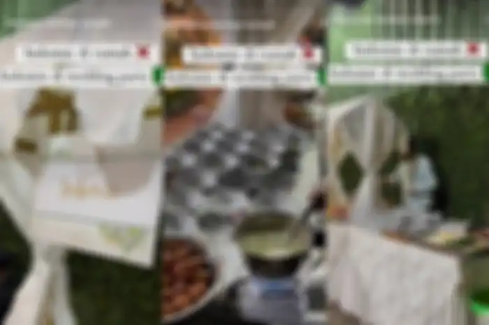 Pernikahan viral: pengantin sajikan mi instan sebagai hidangan makanan untuk para tamu undangan.