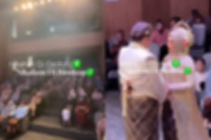 Pernikahan bak di gedung bioskop viral di TikTok