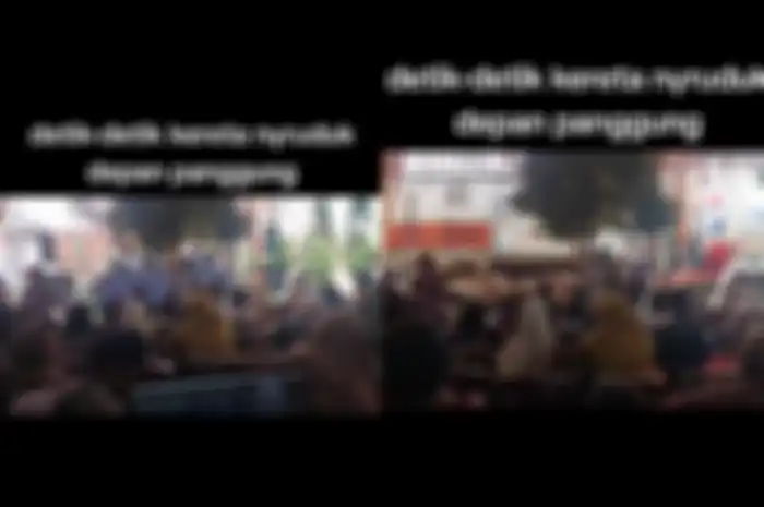 Video kereta lewat di tengah hajatan viral di TikTok