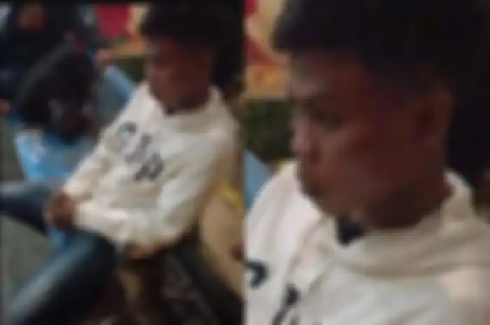 Wawan hanya bisa diam dengan tatapan kosong setelah ditangkap polisi