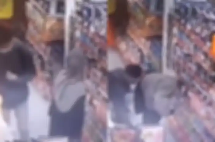 Aksi pria cabul yang nekat rekam bagian dalam rok wanita di minimarket viral