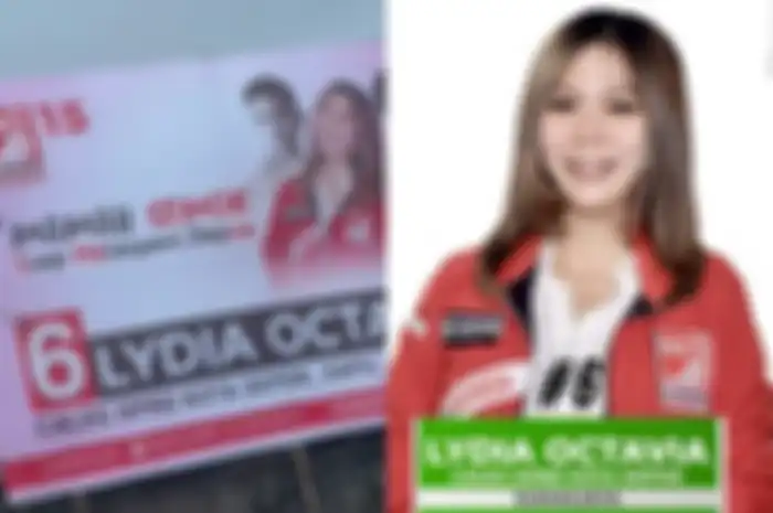 Baliho caleg di Depok bikin gagal fokus.