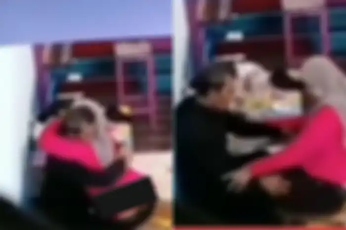 sejoli tua kepergok mesum di kafe