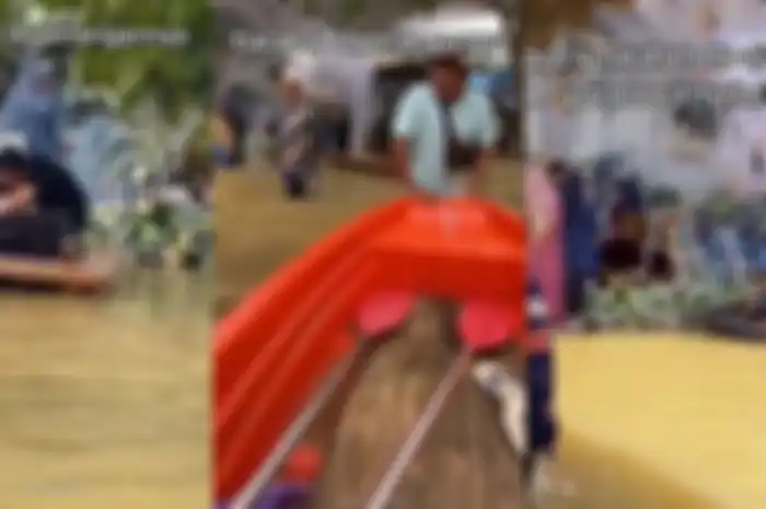 Pesta pernikahan di Kalsel viral gegara digelar saat banjir 