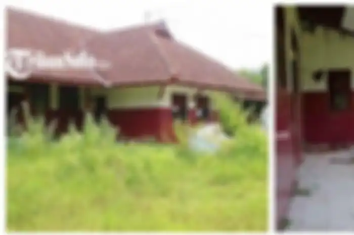 Potret bangunan terbengkalai SD Mulur 02, Kecamatan Bendosari, Sukoharjo, Jumat (26/1/2024). 