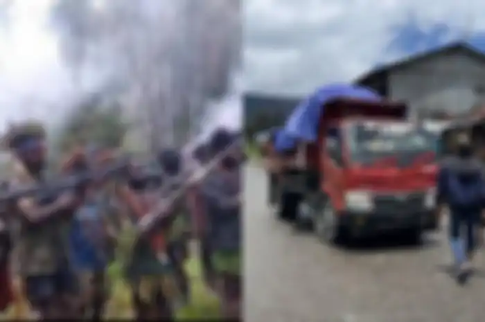 Diduga simpatisan KKB Papua menyerang aparat yang sedang melakukan pengiriman