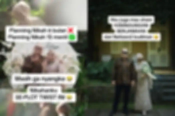 Momen lamaran dilanjut pernikahan Arvinda dan pasangannya yang viral di TikTok.