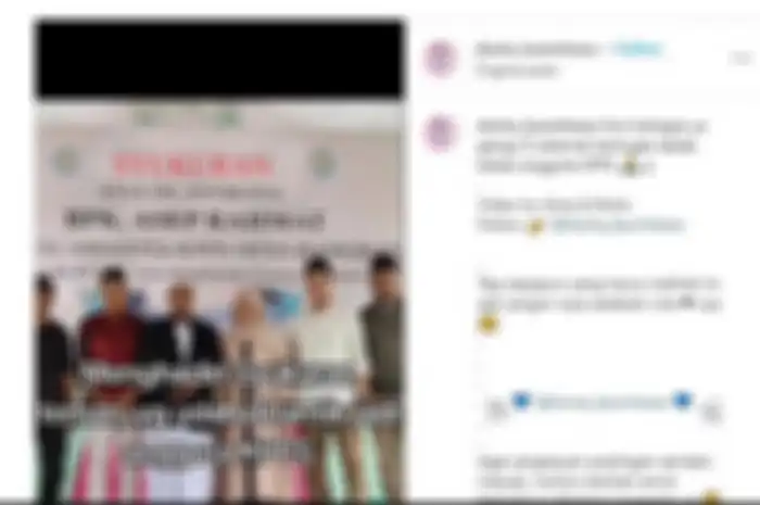 Foto tangkapan layar video Viral di Jawa Barat Digelar Acara Syukuran Pelantikan 'Asep Rahmat' Jadi Anggota KPPS. 
