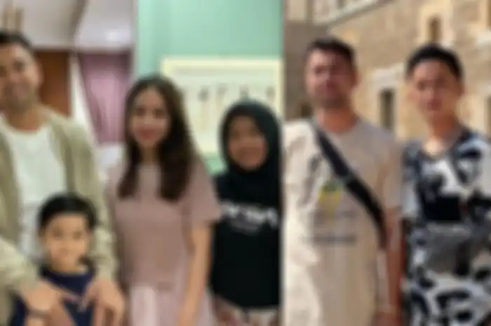 Kolase foto Raffi Ahmad bersama Mbak Lala, Raffi dan Sensen  
