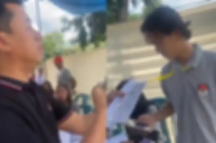 Seorang caleg terobos masuk TPS dan amuk anggota KPPS.