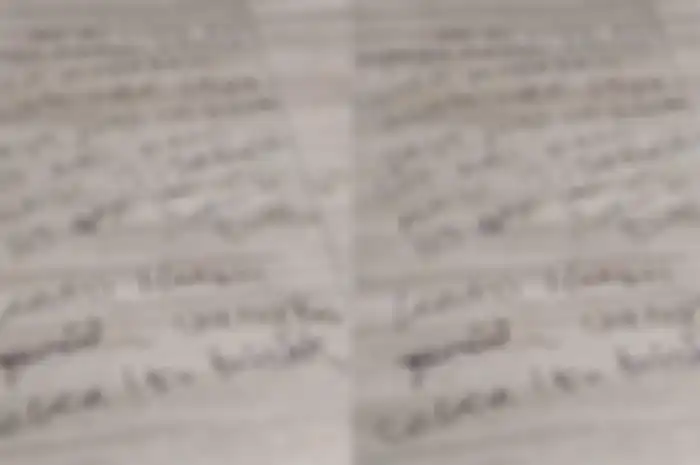 Tulisan tangan pencuri di Sukoharjo yang minta maaf ke pemilik rumah lewat surat yang ditulis di lantai.   