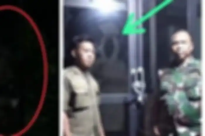 Penampakan sesosok pocong di gudang logistik pemilu 2024 di Karawang Barat.
